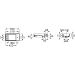 Roca A327692000 Tura 掛牆面盆